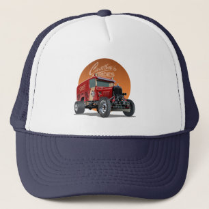 Individuelles Retro-Rennwagenkonzept Truckerkappe