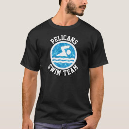 Individuelles Schwimmteam & Schwimmer Name Schwimm T-Shirt