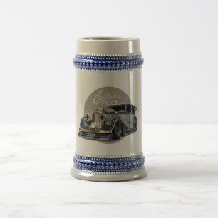 Individuelles Sci-Fi Retro-Rennwagen Bierglas