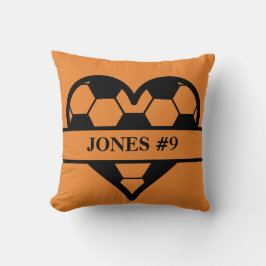 Individuelles Soccer-Herz-Design Kissen