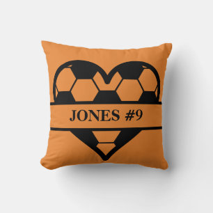 Individuelles Soccer-Herz-Design Kissen
