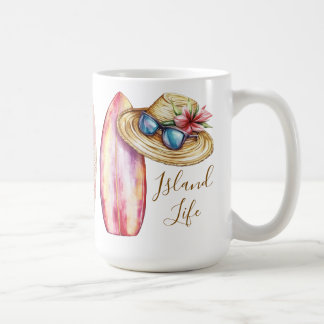 Individuelles Surf’s Up Island Leben Kaffeetasse