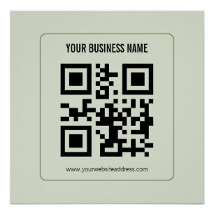 Individuelles Template für den Namen Ihres QR-Code Poster