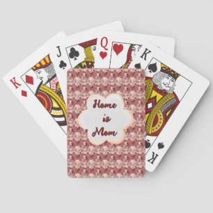 Individuelles und personalisiertes Blumen-Geschenk Spielkarten