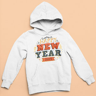 Individuelles Vintage Silvester Design Einzigartig Hoodie