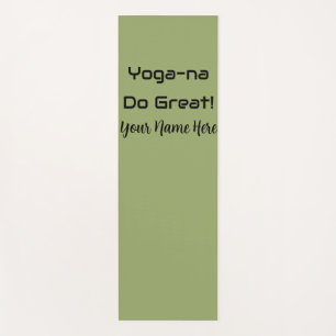 Individuelles Workout mit inspirierendem Zitat in Yogamatte