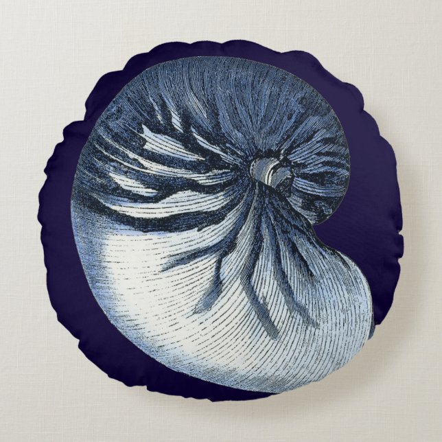 Indizien-Muscheln VII Rundes Kissen (Vorderseite)