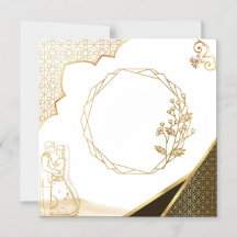 Indo-Pak Art Einladungs-Karte für Hochzeiten