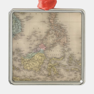 Indochina-Archipel von Asien Ornament Aus Metall