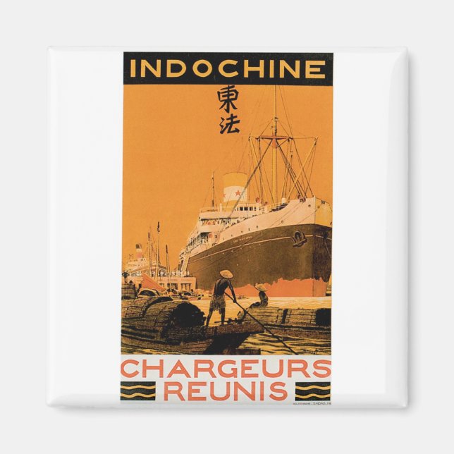 Indochine Chargeurs Reunis Magnet (Vorne)
