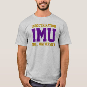 INDOCTRINATION MILL UNIVERSITY - lila und gold T-Shirt