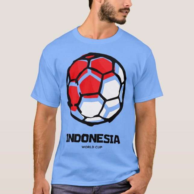 Indonesia Country Flag T-Shirt (Vorderseite)