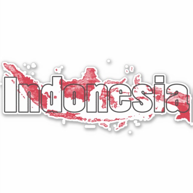 Indonesien Aufkleber (Vorderseite)
