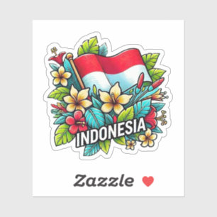 Indonesien Aufkleber