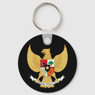 Indonesien-Emblem Schlüsselanhänger