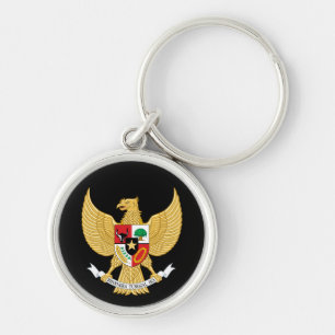 Indonesien-Emblem Schlüsselanhänger