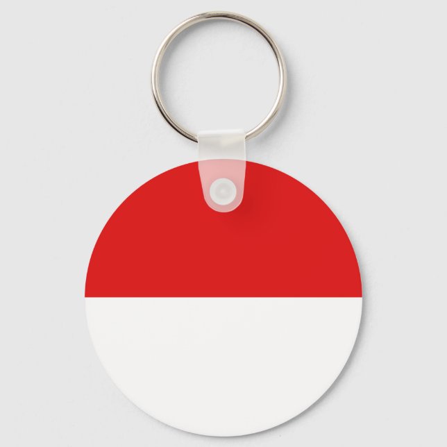 Indonesien Fisheye Flag Schlüsselanhänger (Vorderseite)