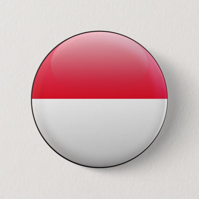 Indonesien-Flagge Button (Vorderseite)
