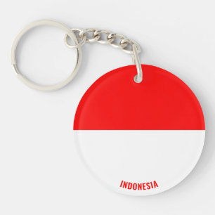 Indonesien-Flagge Charmant Patriotisch Schlüsselanhänger
