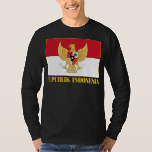 Indonesien-Flagge mit COA T-Shirt