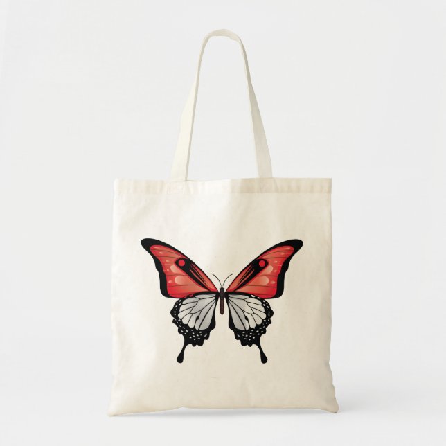 Indonesien Frack Butterfly Flag Tragetasche (Vorne)