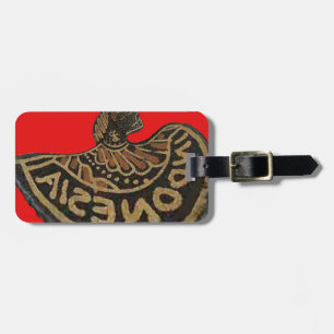 Indonesien Javanese Shadow Puppet Kulturkunst Gepäckanhänger