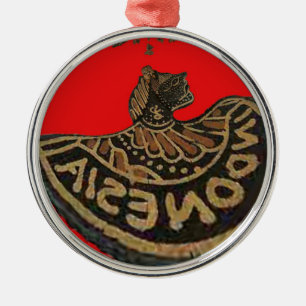 Indonesien Javanese Shadow Puppet Kulturkunst Ornament Aus Metall