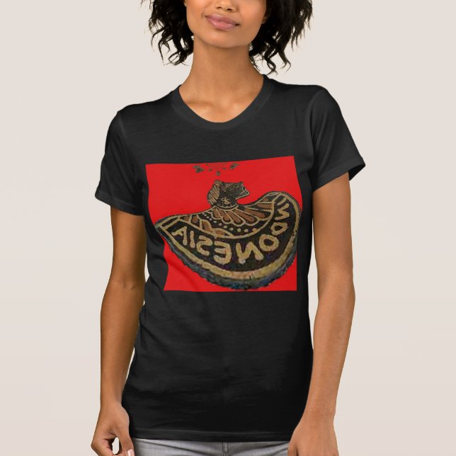 Indonesien Javanese Shadow Puppet Kulturkunst T-Shirt (Vorderseite)