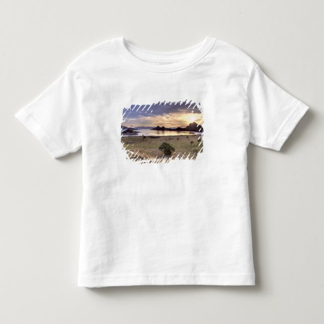Indonesien, Komodo-Nationalpark. Sonnenuntergang Kleinkind T-shirt (Vorderseite)