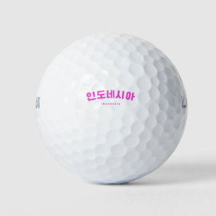 Indonesien Pink in Koreanisch Hangul Kpop Golfball
