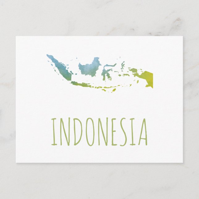 Indonesien Postkarte (Vorderseite)