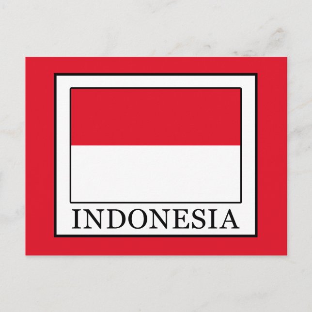 Indonesien Postkarte (Vorderseite)