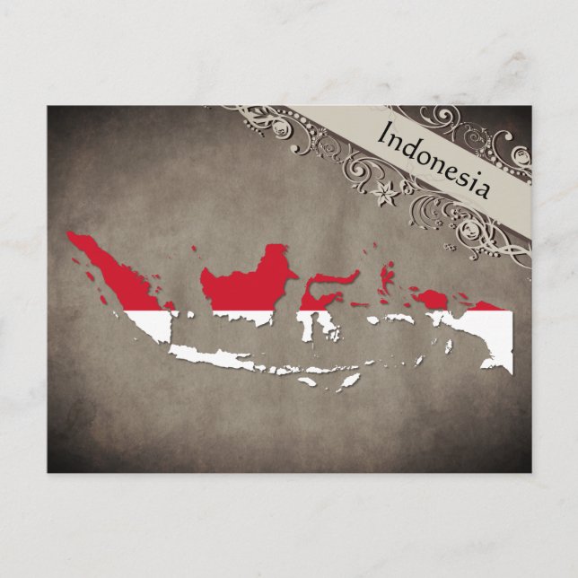 Indonesien Postkarte (Vorderseite)