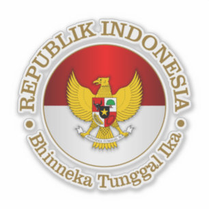Indonesien (rd) aufkleber