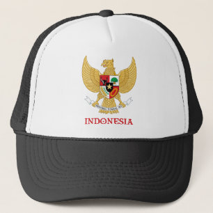 INDONESIEN - Siegel/Emblem/Blazon/Wappen/Symbol Truckerkappe