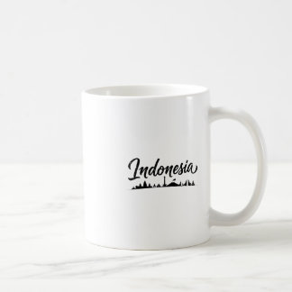 Indonesien Skyline Reise Urlaub Outfits Kaffeetasse