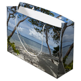 Indonesien Strand Landschaftsfoto Tissue-Papier Große Geschenktüte