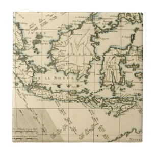 Indonesien und die Philippinen Fliese