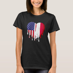 Indonesisch Amerikanischer Patriot Gewachsenes Lan T-Shirt