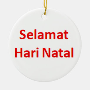 indonesisch Frohe Weihnachten Keramik Ornament