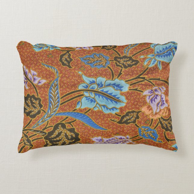 Indonesische Batik Dekokissen (Vorderseite)