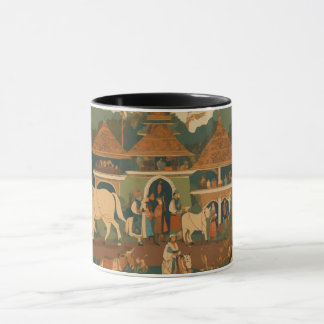Indonesische Batik Miniaturmalerei Tasse