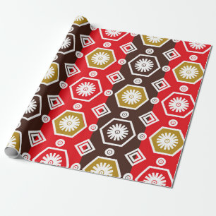 indonesische Batik-Motive mit sehr markantem Plan Geschenkpapier