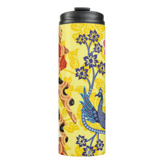 indonesische Batik-Motive mit sehr markantem Plan Thermosbecher