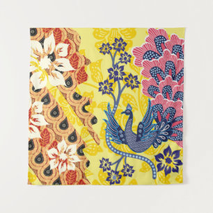 indonesische Batik-Motive mit sehr markantem Plan Wandteppich