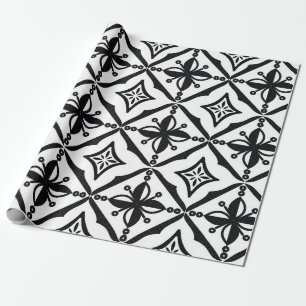 indonesische Batik-Motive mit sehr markanten Muste Geschenkpapier