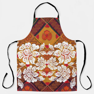 Indonesische Batikmotive mit sehr deutlichen Pflan Schürze