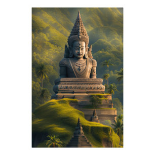 Indonesische Buddha Fotodruck
