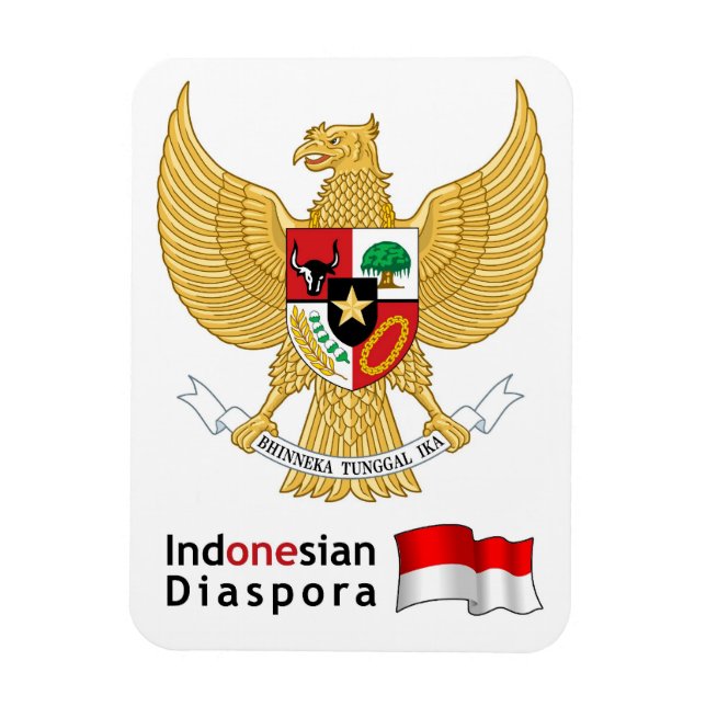 Indonesische Diaspora Magnet (Vertikal)