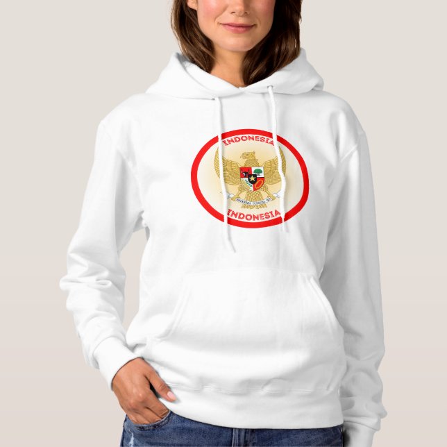 indonesische Emblem-Circle-Form Hoodie (Vorderseite)